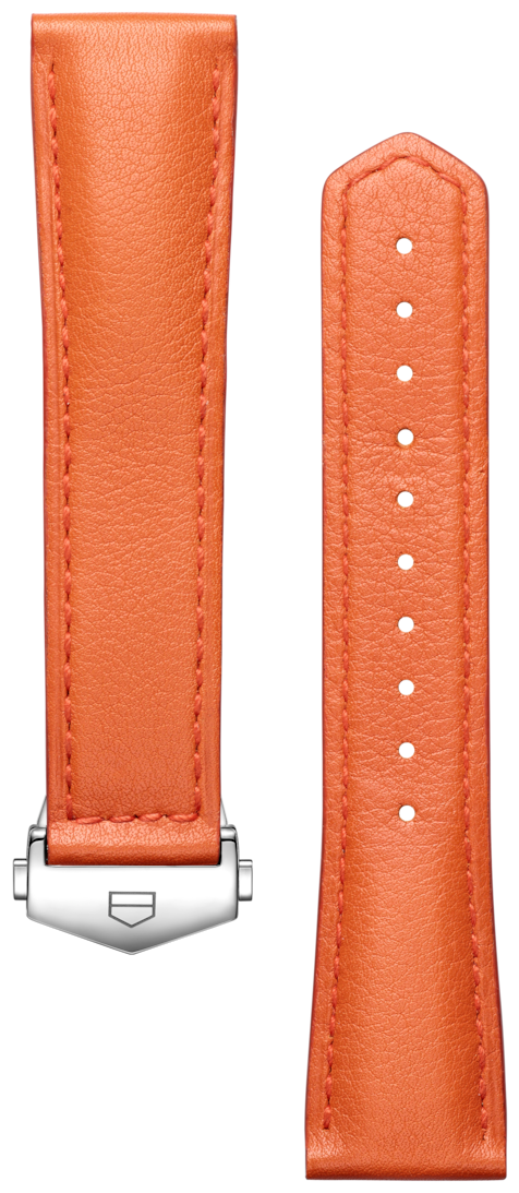 TAG HEUER CARRERA 36MM ORANGE LEATHER STRAP