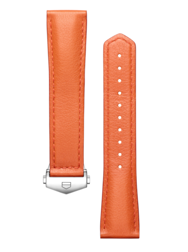 TAG HEUER CARRERA 36MM ORANGE LEATHER STRAP