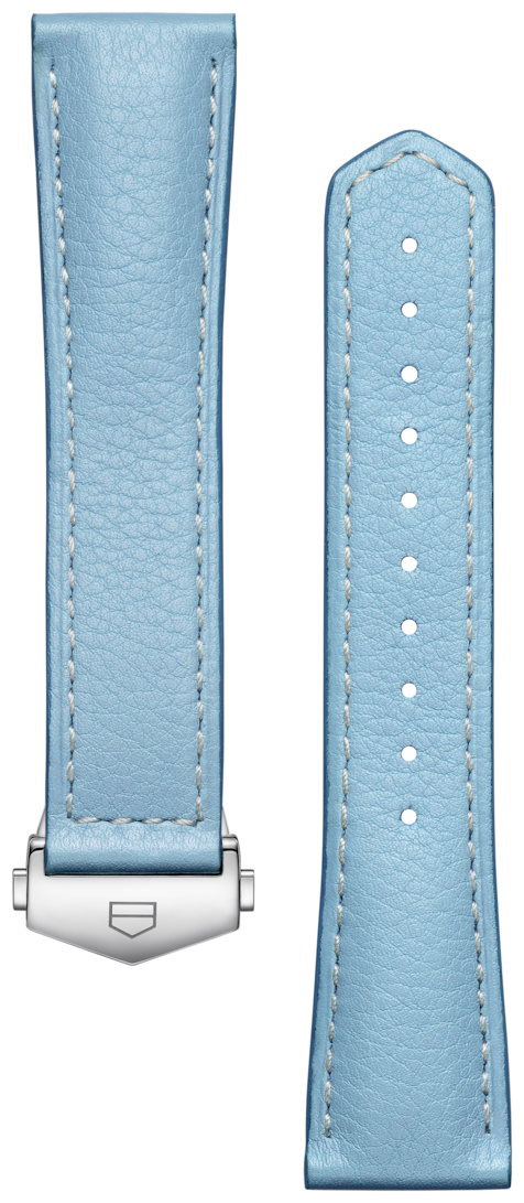 TAG HEUER CARRERA 36MM BABY BLUE LEATHER STRAP